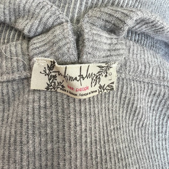 Free People Ribbed Gray Tank Top - Picture 2 of 8